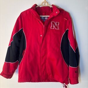 Kids Red and Black Nebraska Corn Huskers Puffer Jacket